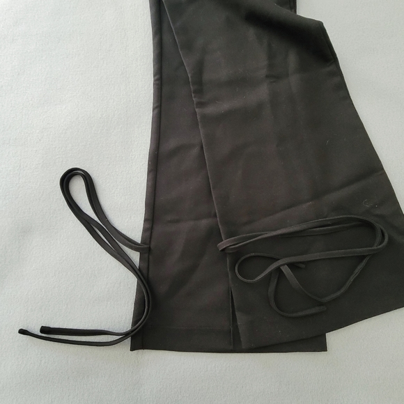 4Th Reckless Womens Pull On Slash Pockets Black  Pant Ties On Ankles Size SMALL - Picture 8 of 15